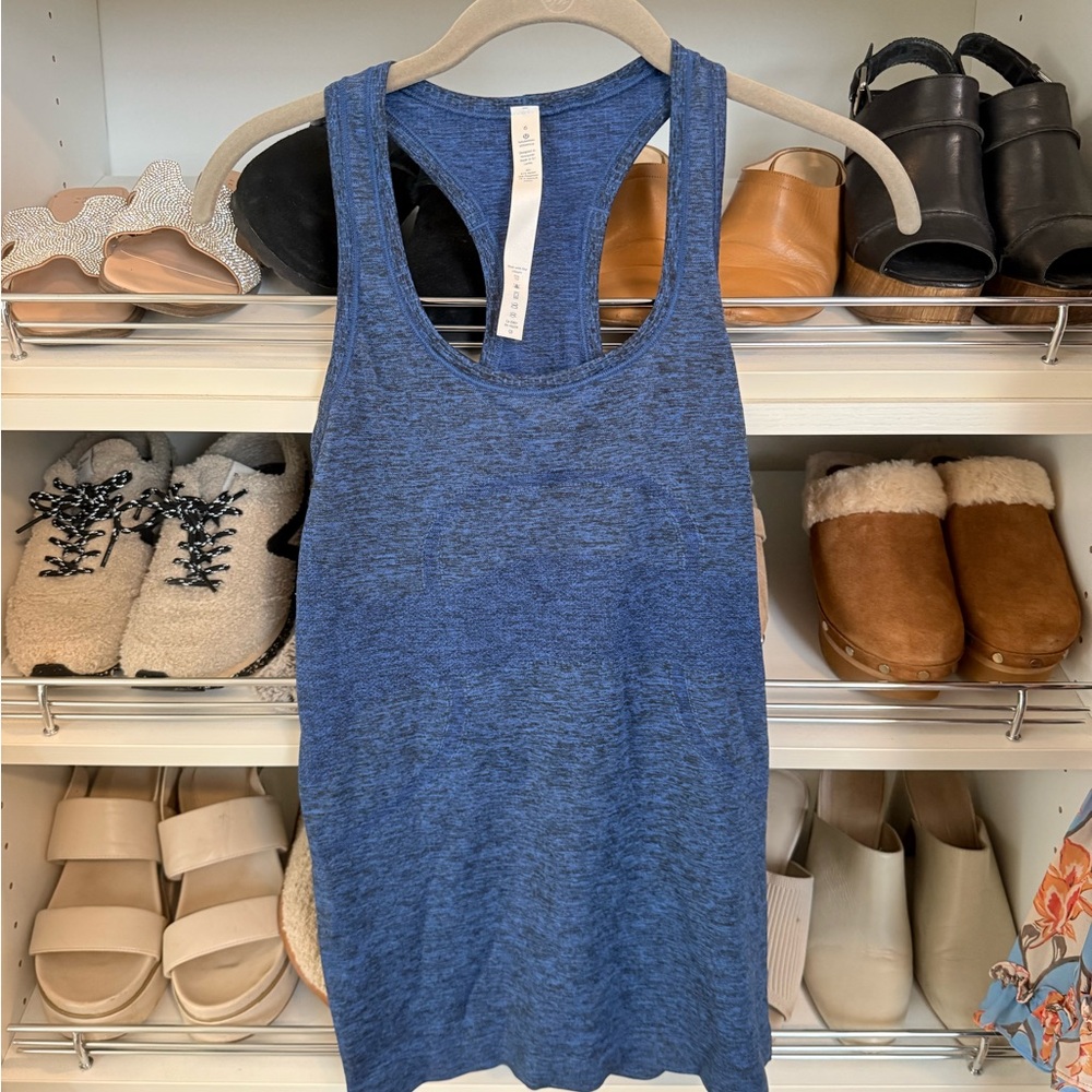 Lululemon Athletica Heathered Blue Racerback Tank